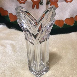 Mikasa Art Deco Crystal Bud Vase Hand Crafted In Germany 8.5"